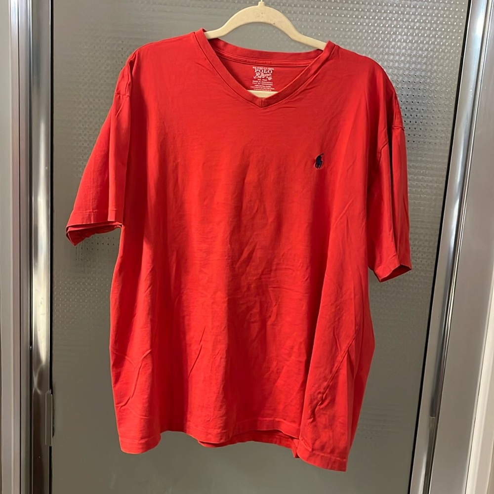 Red Polo by Ralph Lauren V neck T Shirt